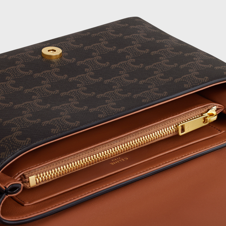 MEDIUM CELINE VICTOIRE BAG IN TRIOMPHE CANVAS TAN - Image 4